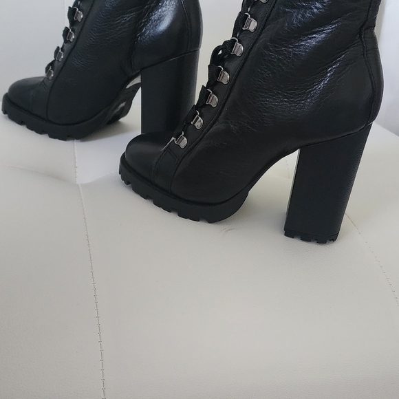 Lace Up heeled combat boot Zhara boot - Picture 6 of 7